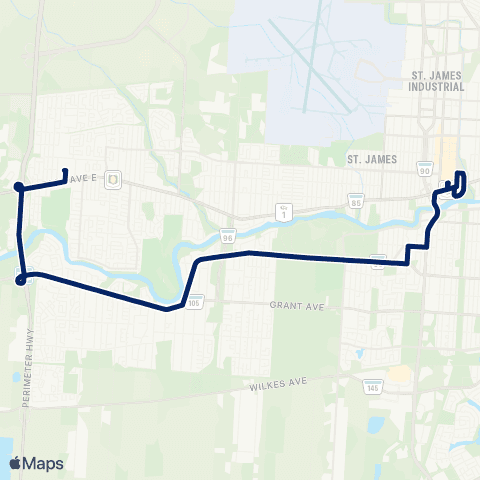 Winnipeg Transit Roblin map