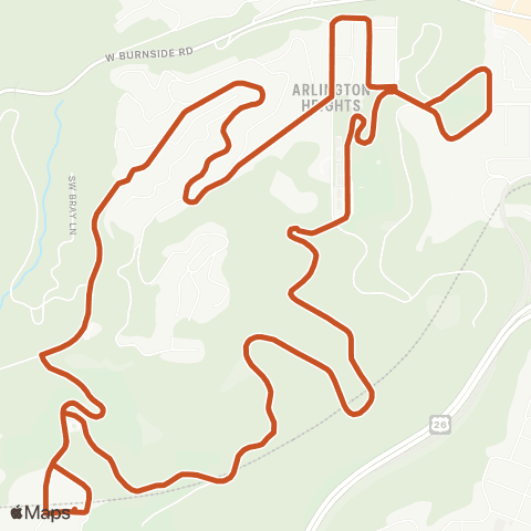 Washington Park Shuttle Free Shuttle Loop map