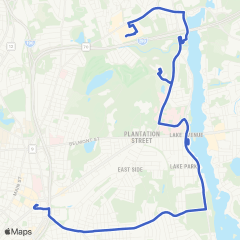 WRTA Lincoln Plz - Hamiliton St map