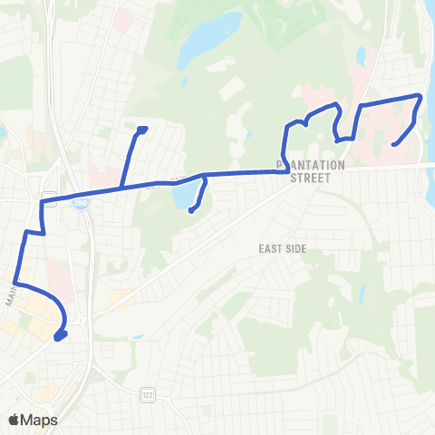 WRTA UMass Medical map