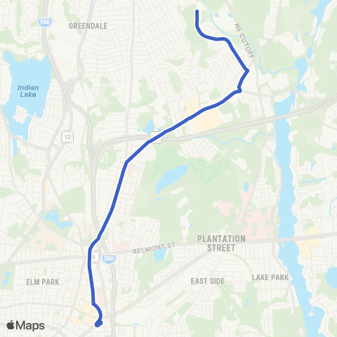 WRTA Allegro-Lincoln St map