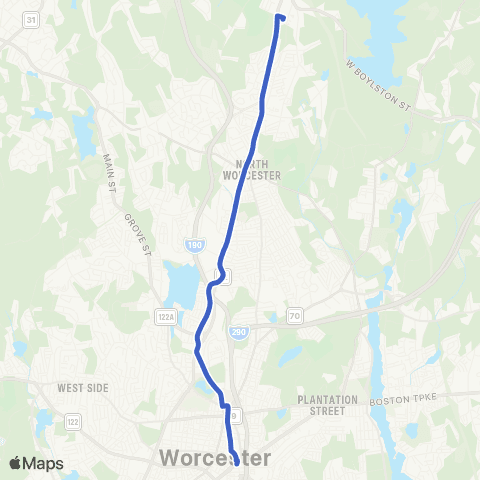 WRTA Walmart W.Boyl / Grove St map