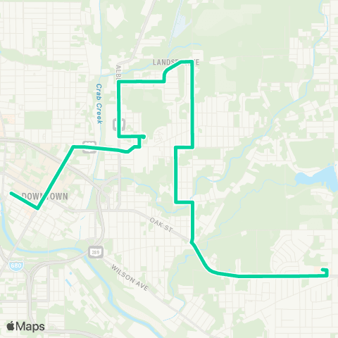 WRTA Lansdowne Blvd map