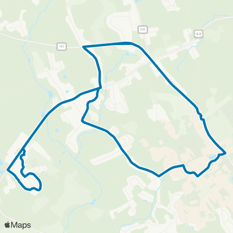 WRTD (Windham Region Transit District) Hunting Lodge map