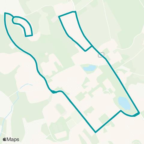 University of Connecticut (HuskyGO) Campus Loop 1 map