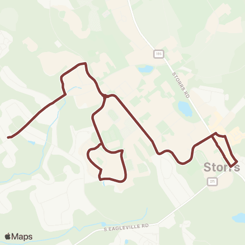 Windham Region Transit District (WRTD) Red / Silver Combined map