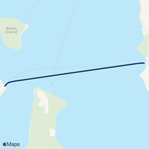 Washington State Ferries Fauntleroy - Southworth map