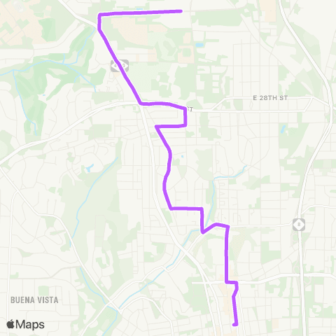 Winston-Salem Transit Authority University Goodwill - Coliseum Area map