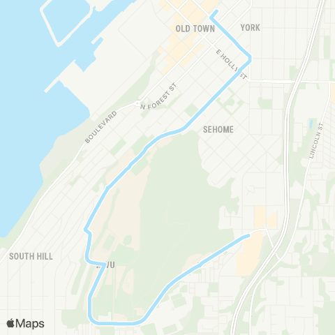 WTA WWU / Samish map