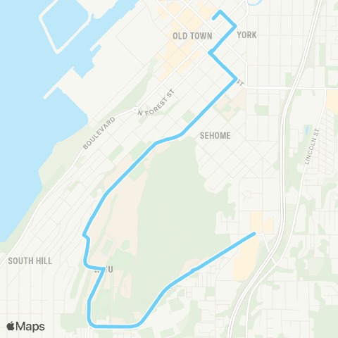 WTA Samish / WWU map