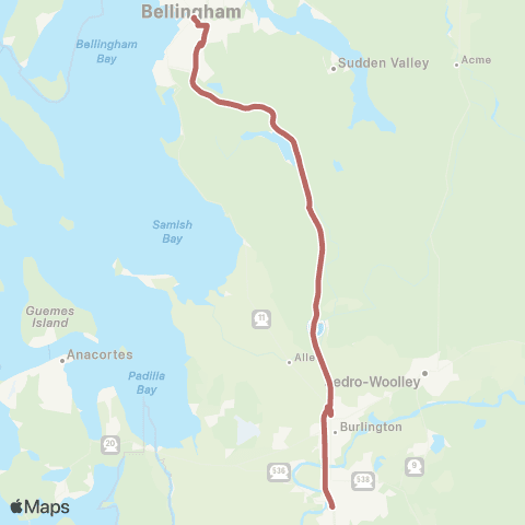 WTA Mt. Vernon&Bellingham map