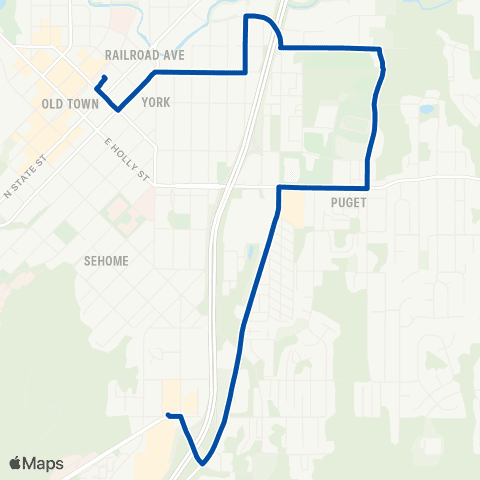 WTA Lincoln / WWU map