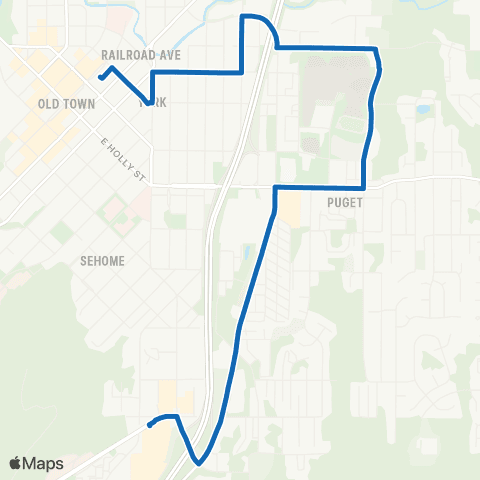WTA WWU / Lincoln map
