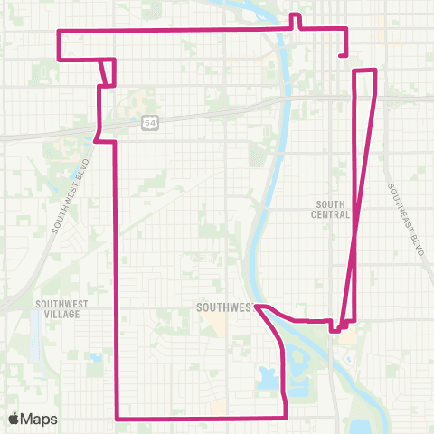 Wichita Transit W Douglas / Newman Univ / Meridian / ILRC / Arc of Sedgwick Cty / Pawnee Plaza​ map