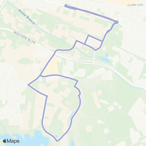 Wolfline Centennial Campus - Main Campus map