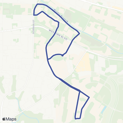 Wolfline Centennial Campus - Main Campus map