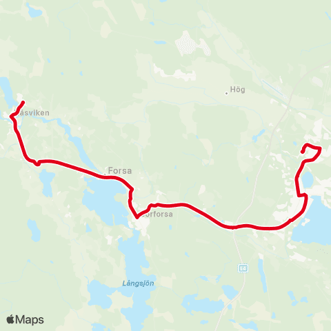 X-trafik Hällvägen — Hudiksvall Sjukhuset map