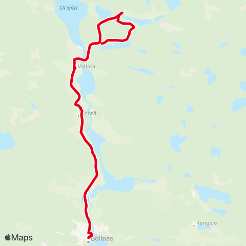 X-trafik Bollnäs Resecentrum — Igeltjärnsviken map
