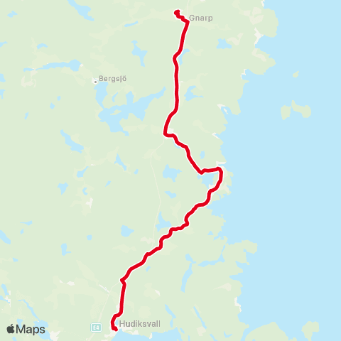 X-trafik Hudiksvalls Station — Harmånger Torget map