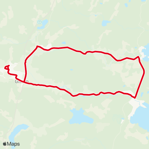 X-trafik Gnarp Station — Gnarp Vallen map