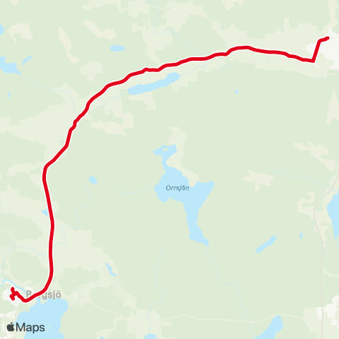 X-trafik Gnarp Station — Bergsjö Bstn map