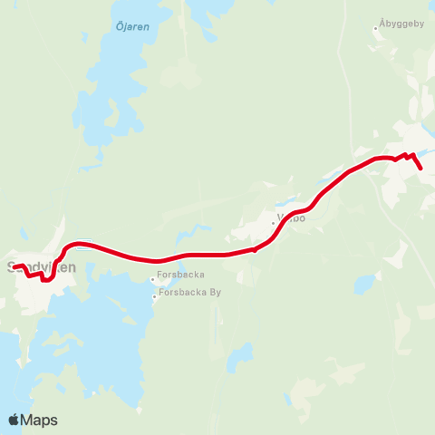 X-trafik Valsargatan — Mumman map