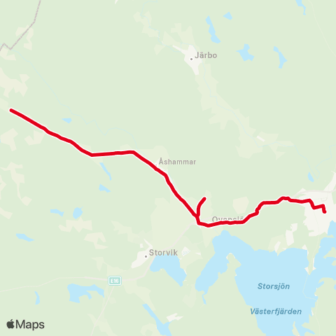 X-trafik Kungsgården Klockargården — Stocksbo map
