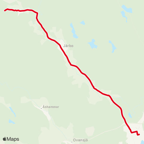 X-trafik Kungsberg — Sandviken Resecentrum map