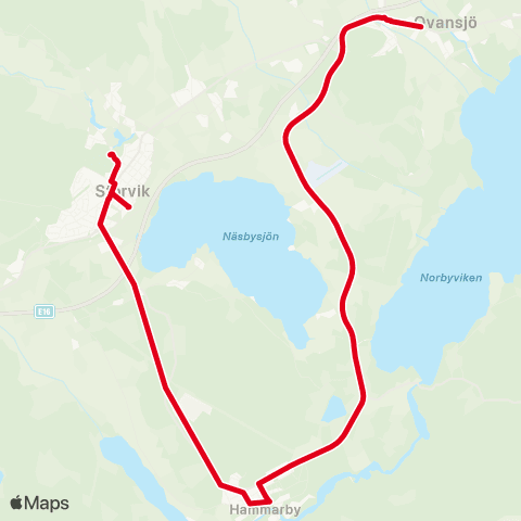 X-trafik Kungsgården Klockargården — Storvik Centralvägen map
