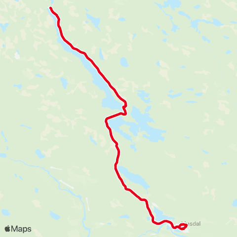 X-trafik Tallåsens Skola — Ljusdals Resecentrum map