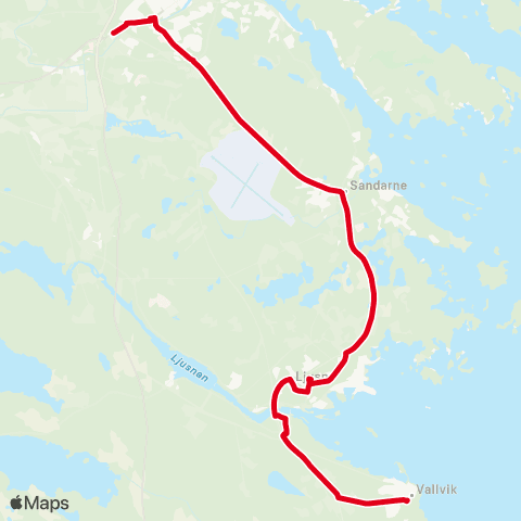 X-trafik Vallvik — Söderhamn Resecentrum map