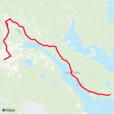 X-trafik Utvik — Järnbron map