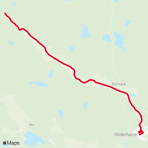 X-trafik Järnbron — Trönö Skola map