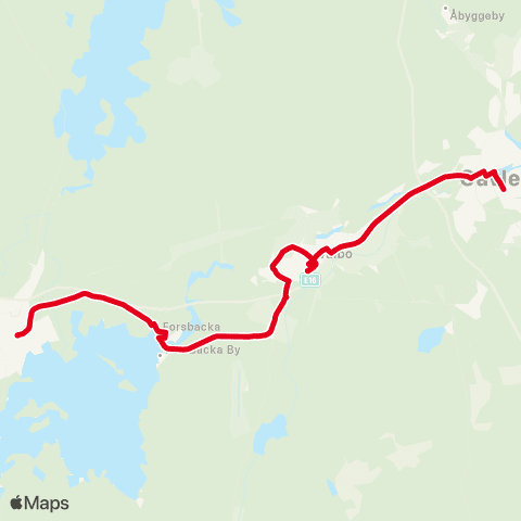 X-trafik Sandviken Resecentrum — Mumman map