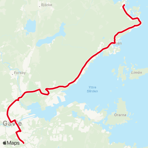 X-trafik Mumman — Harkskär map
