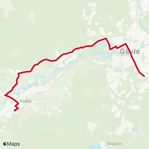 X-trafik Gävle Rådhuset — Ludvigsberg map