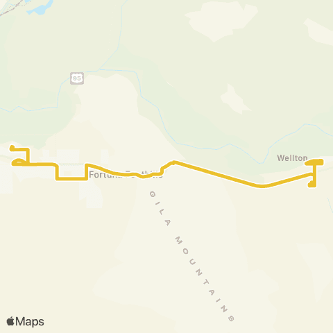 YCAT Interstate 8 / Wellton map