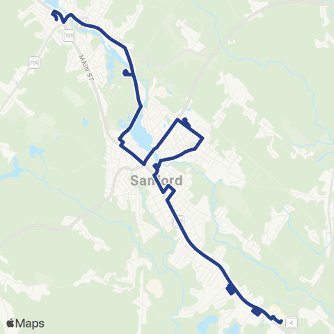 York County Community Action Corporation Transit map