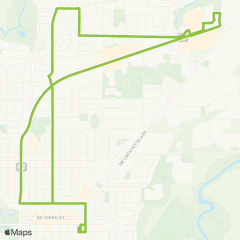 Yamhill County Transit McMinnville - North Loop map