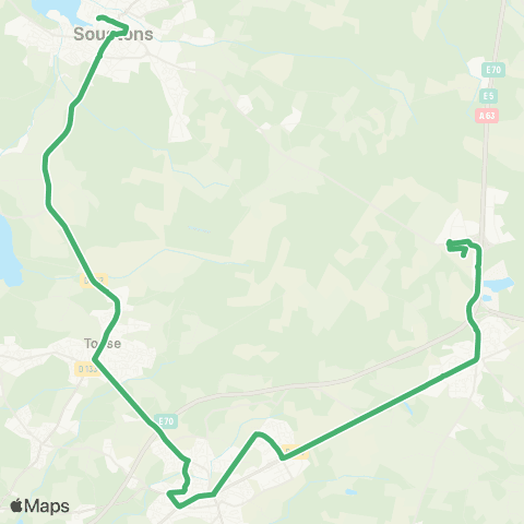 Yégo Saint Geours de Maremne - Soustons map