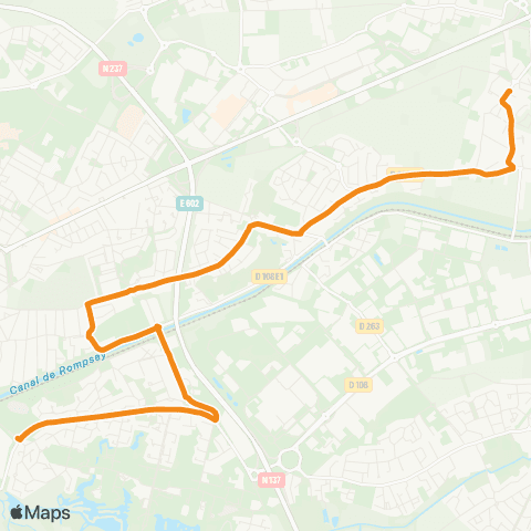 Yélo Scolaires Lycée Valin - Dompierre Chagnolet map