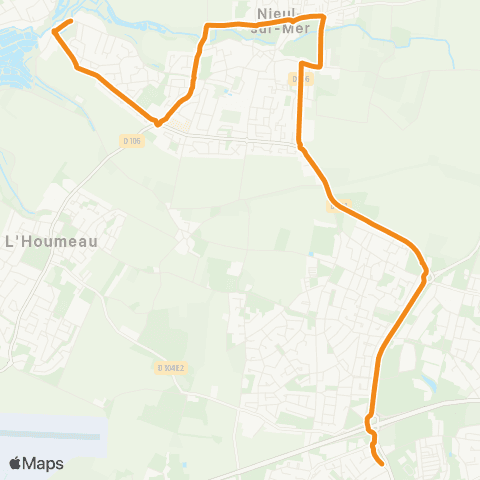 Yélo Scolaires Lycée Vieljeux - Nieul-sur-Mer map