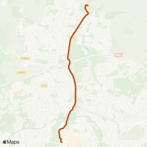 Yélo N3 Lagord P+R Greffières - Pl. de Verdun (Nuit) map