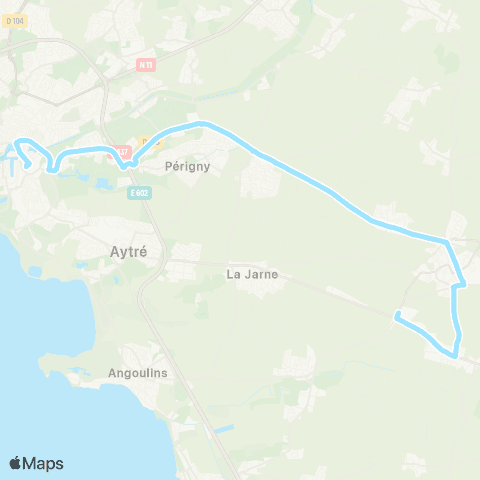 Yélo La Jarrie - Gare la Rochelle map