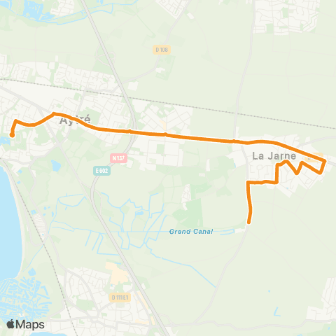 Yélo Scolaires Collège de l'Atlantique - la Jarne map