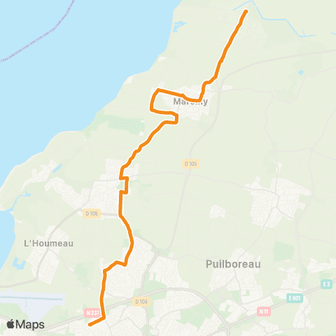 Yélo Scolaires Collège J. Guiton - Esnandes via Marsilly map