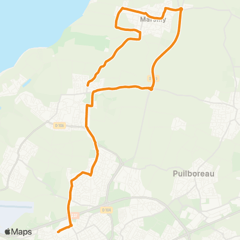 Yélo Scolaires Collège J. Guiton - Marsilly via Nieul-s/-Mer map