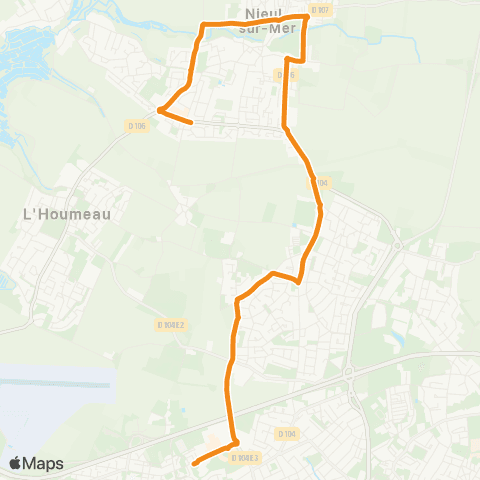 Yélo Scolaires Collège J. Guiton - Nieul-sur-Mer (Ctre) map