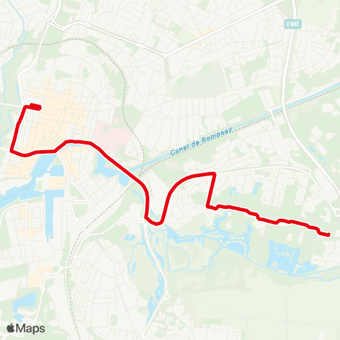 Yélo N2 Villeneuve - Place de Verdun (Nuit) map