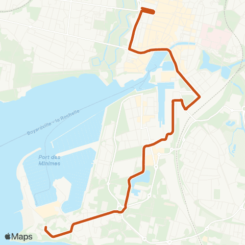 Yélo N3 les Minimes - Place de Verdun (Nuit) map